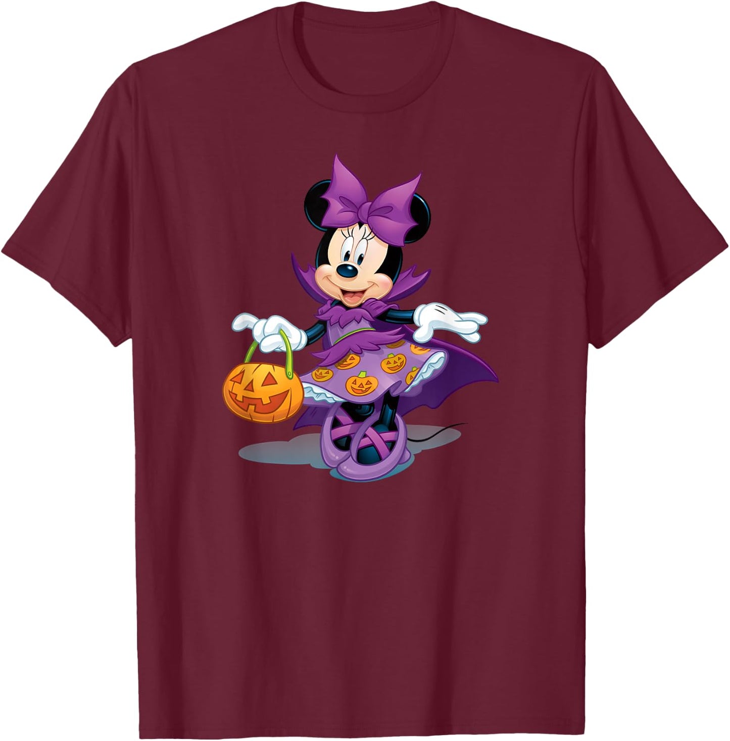 Disney - Halloween Minnie Trick or Treat T-Shirt - T-Shirt | Maroon