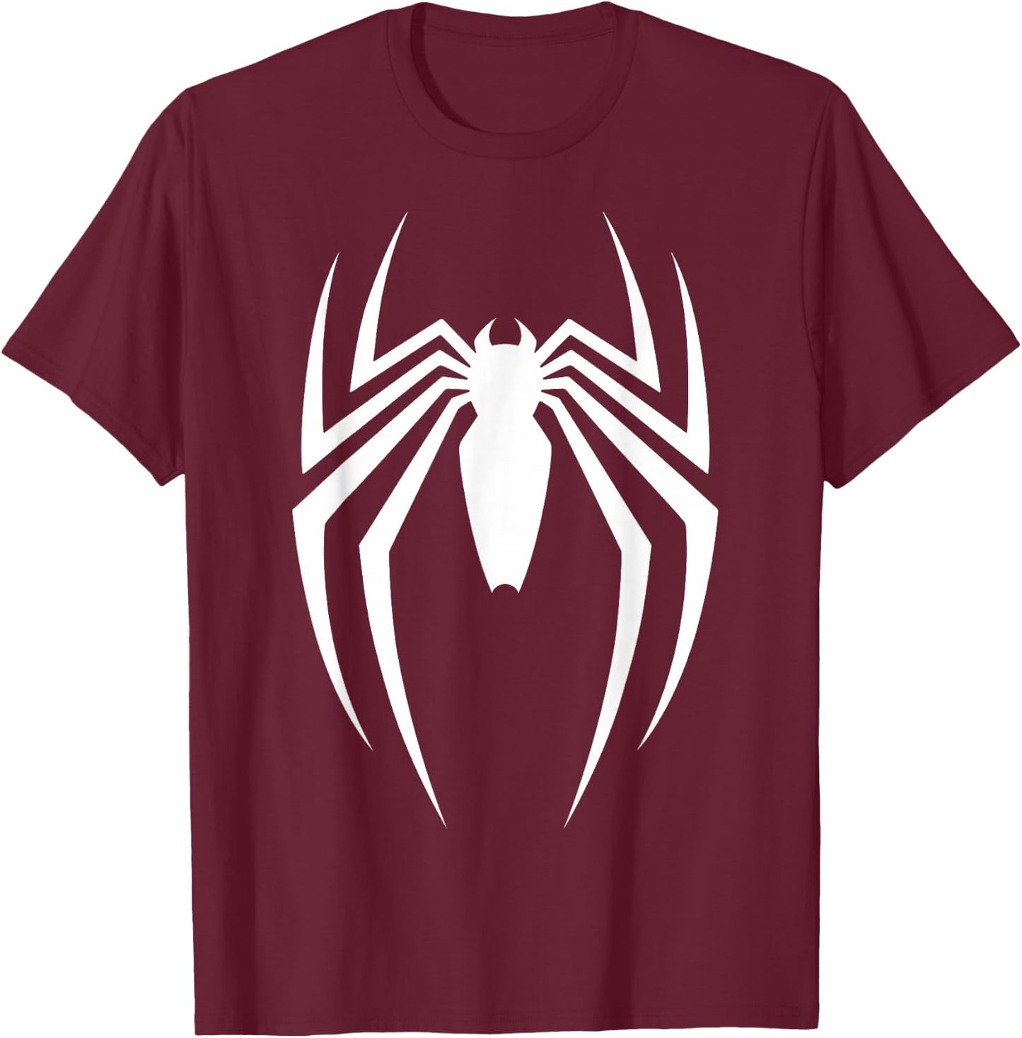 Marvel Spider-Man Game Logo Graphic Small T-Shirt - T-Shirt | Maroon