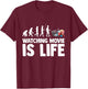 Movie Action Cinema Film Comedy Flick Feature T-Shirt - T-Shirt | Maroon