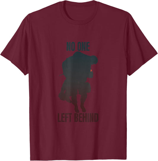 America Military No one left behind T-Shirt - T-Shirt | Maroon