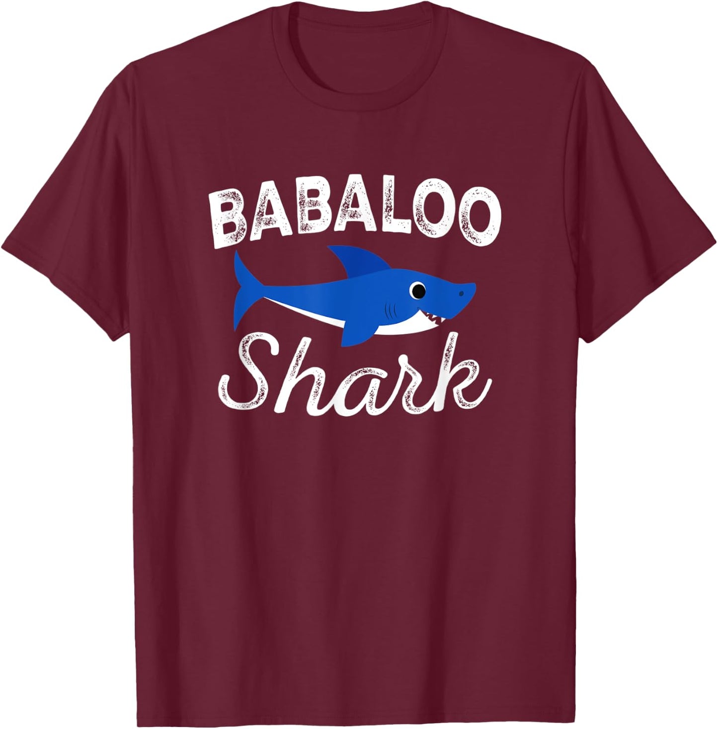 Babaloo Shark T-Shirt - T-Shirt | Maroon