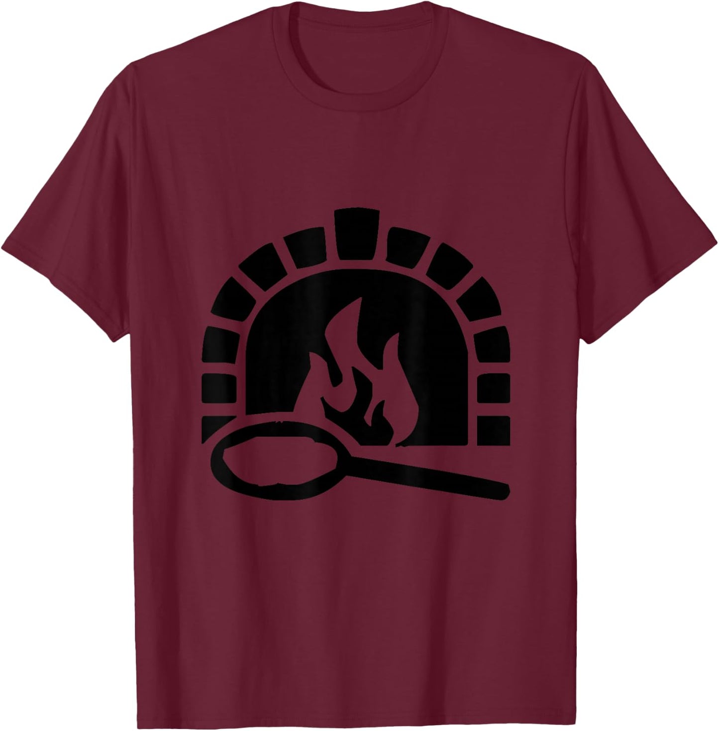 Brick Pizza Oven T-Shirt - T-Shirt | Maroon