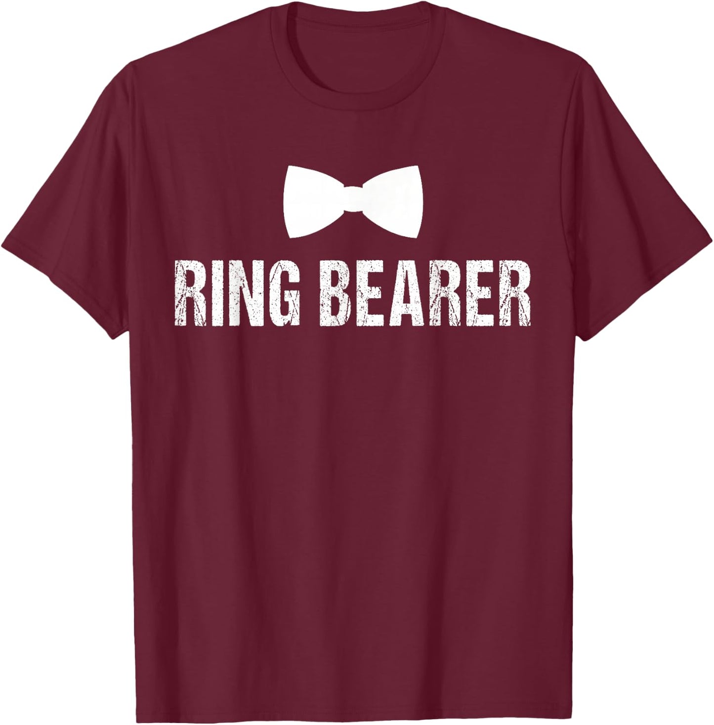 Ring Bearer Shirt - Cute Ring Bearer for Boys T-Shirt - T-Shirt | Maroon