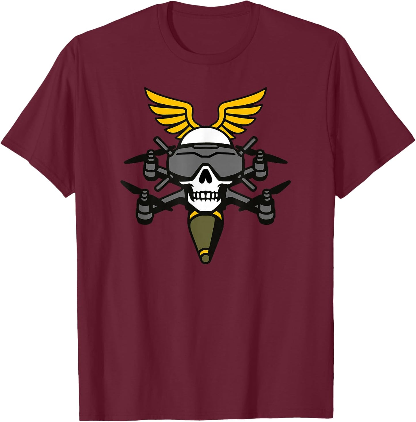 FPV Pilot Drone Unit T-Shirt - T-Shirt | Maroon