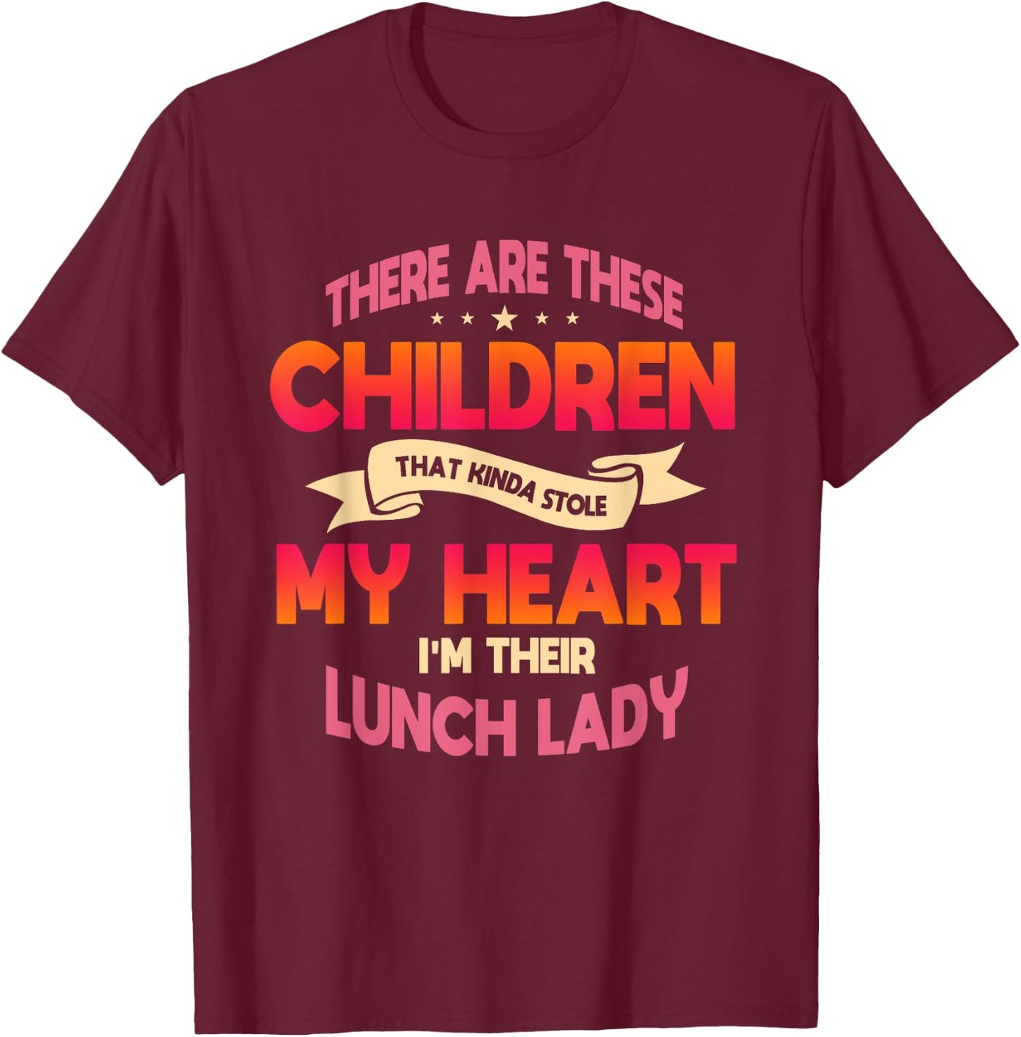 Lunch Lady Cafeteria Crew School Kitchen Staff Food Service T-Shirt - T-Shirt | Maroon