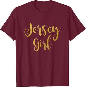 NJ Outfit Cute Jersey Girl T-Shirt - T-Shirt | Maroon
