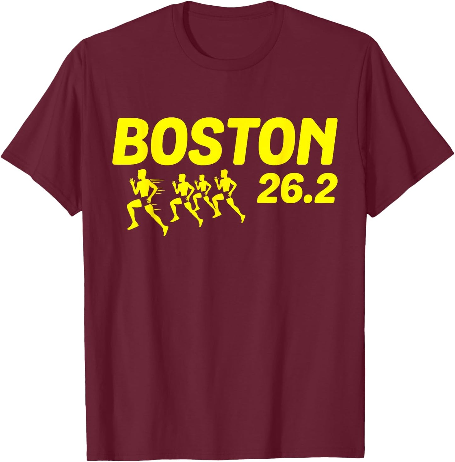 Boston 26.2 Miles 2021 Running Marathon Friend Support Gifts Small T-Shirt - T-Shirt | Maroon