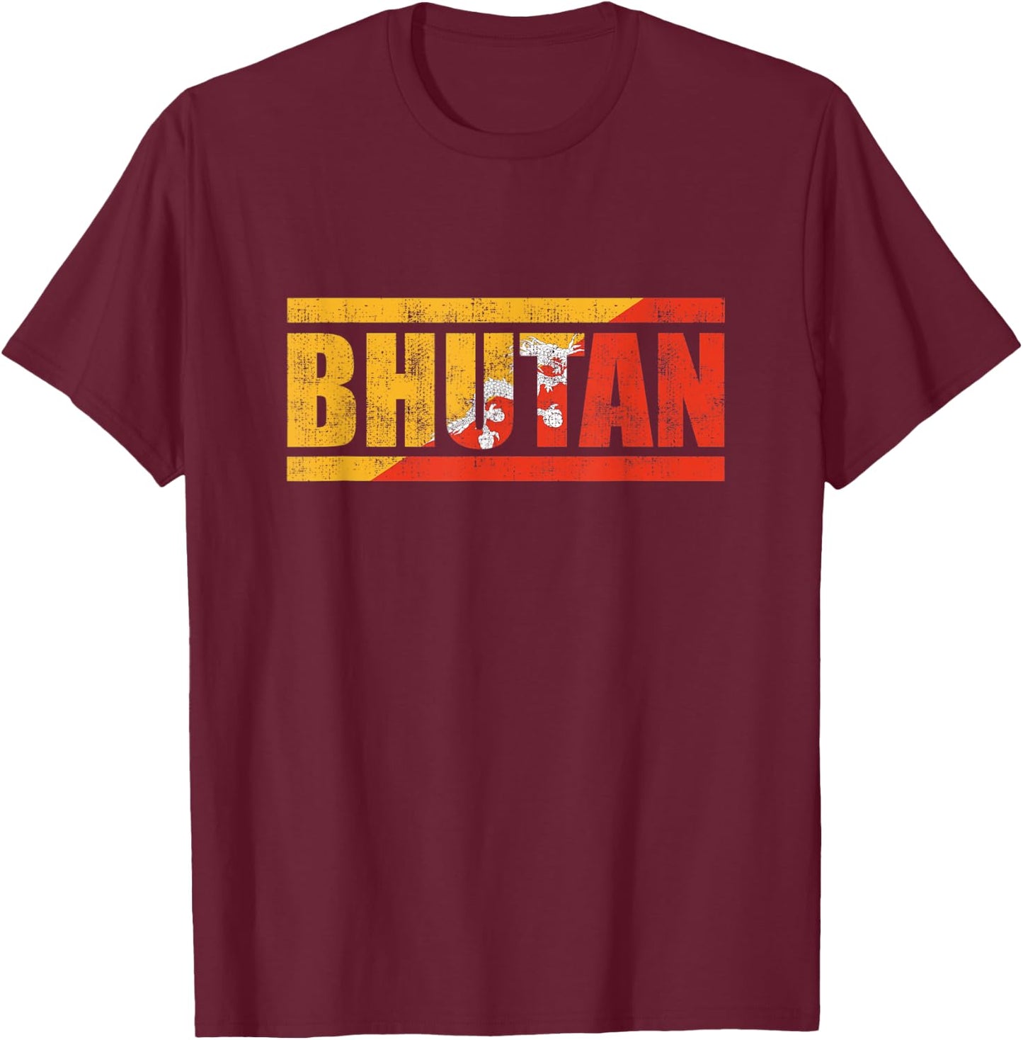 Bhutan T-Shirt - T-Shirt | Maroon