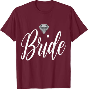 Bride Wedding T-Shirt - T-Shirt | Maroon