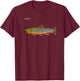 Brook Trout Fishing Shirts & Gear by Black Fly T-Shirt - T-Shirt | Maroon