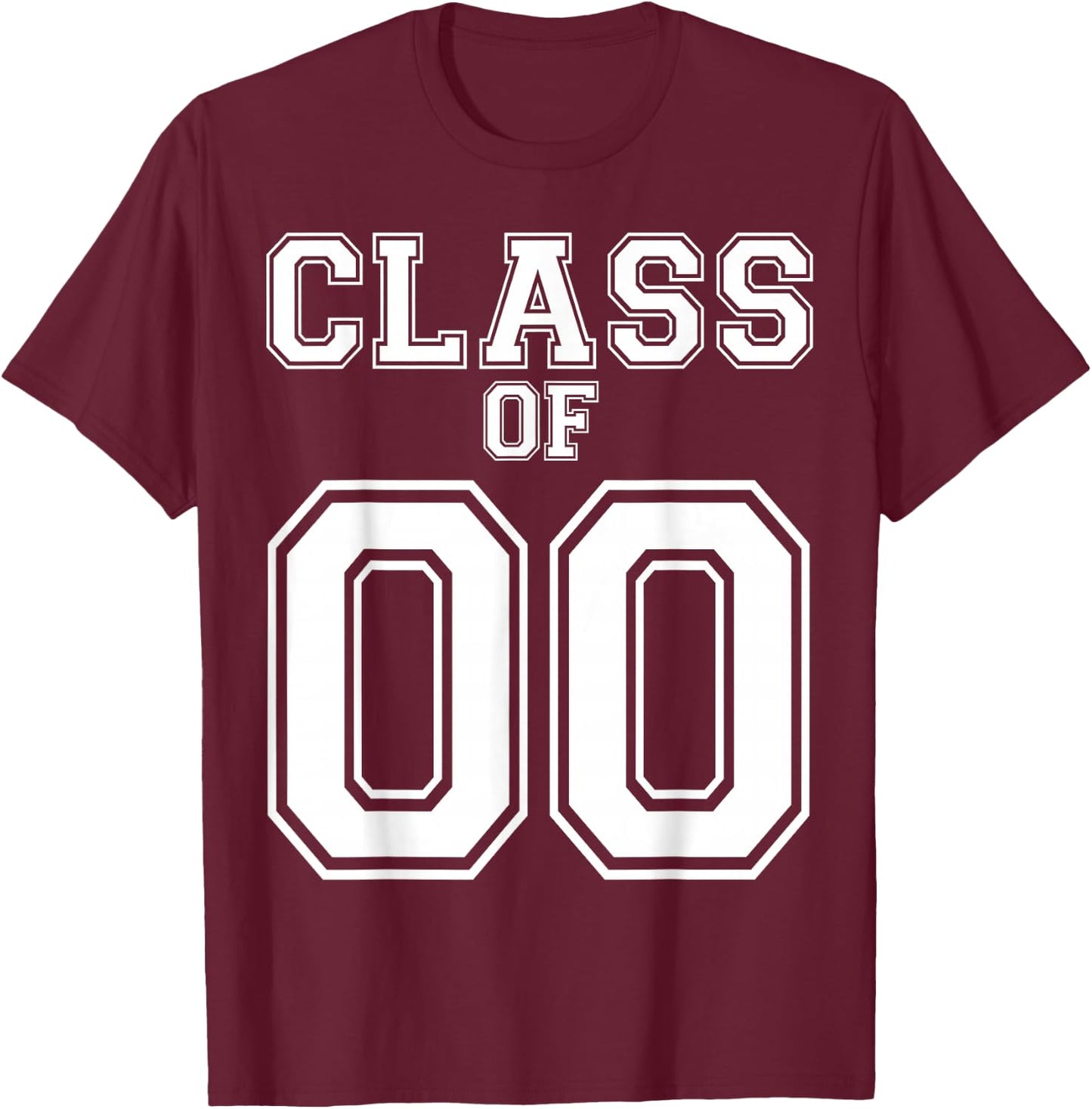 Class Of 2000 Custom Graduation Senior Personalized Grads T-Shirt - T-Shirt | Maroon