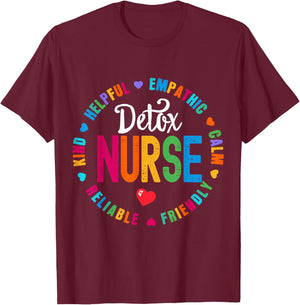 Detox Nurse Squad Appreciation Week Thank you T-Shirt - T-Shirt | Maroon
