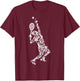 Tennis silhouette , Black, Small T-Shirt - T-Shirt | Maroon