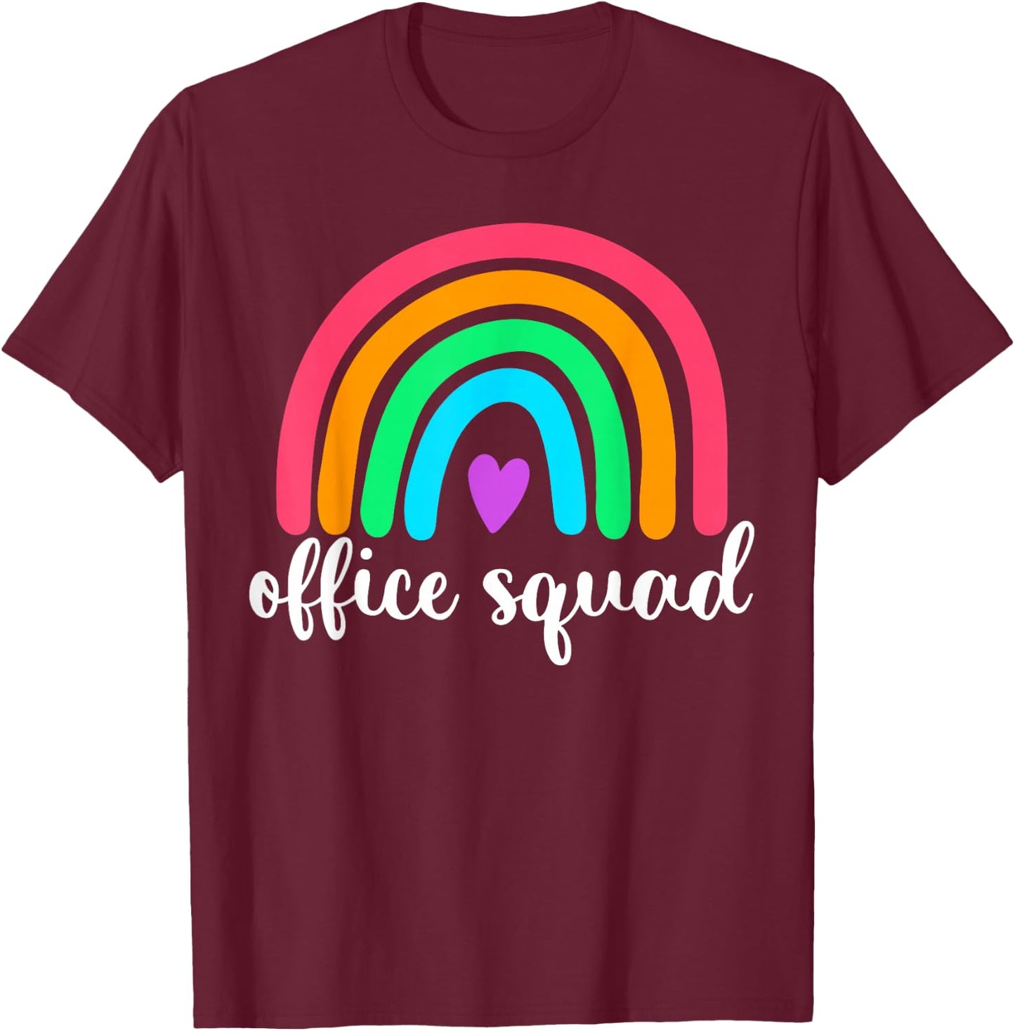 Office Squad Administrative Gifts Assistant School Secretary T-Shirt - T-Shirt | Maroon