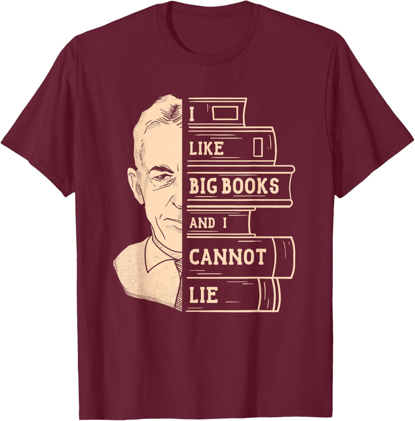 Big Books - Addiction Recovery Bill W. Alcoholics Anonymous T-Shirt - T-Shirt | Maroon