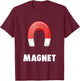 Magnet Matching Halloween Costumes for Couples T-Shirt - T-Shirt | Maroon