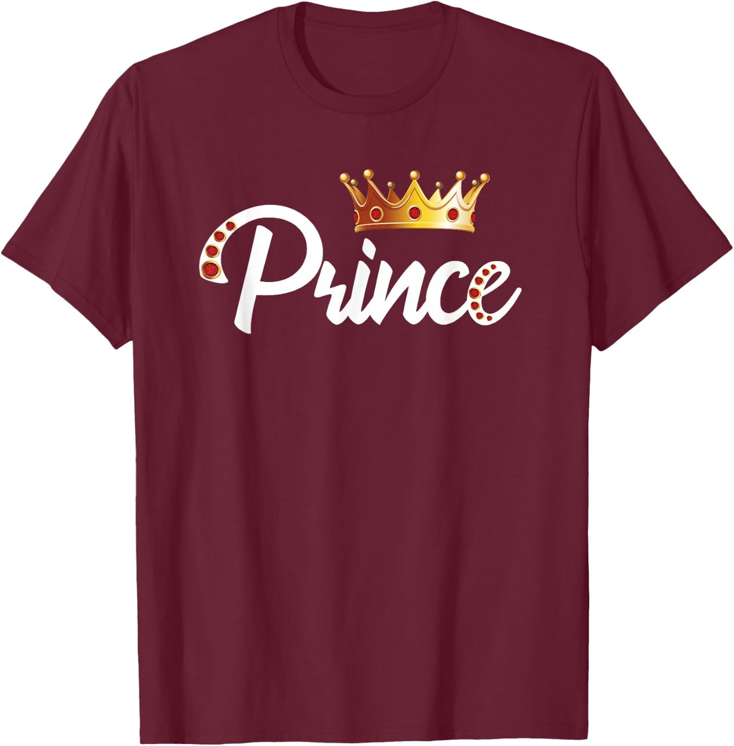 Prince Shirt Boys Kids Toddlers Family Matching T-Shirt - T-Shirt | Maroon