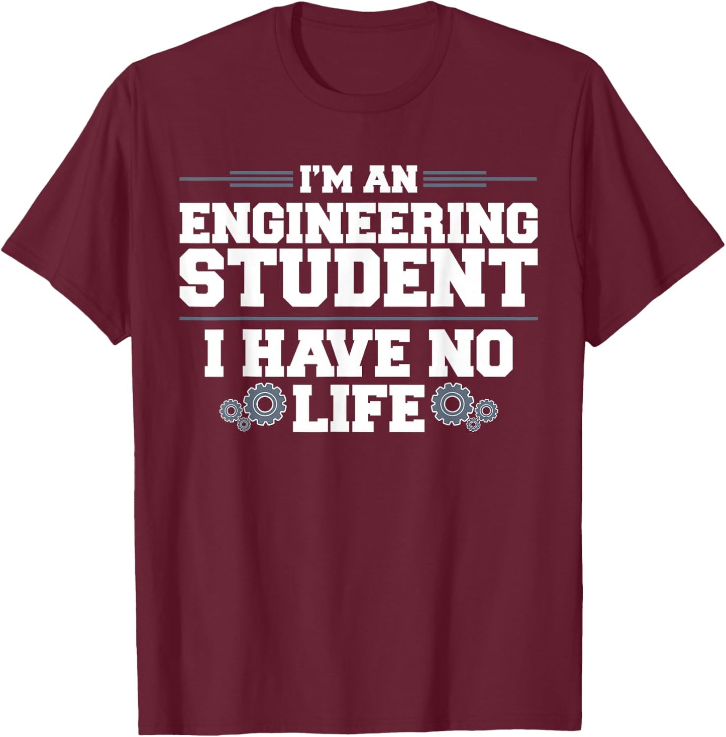 Cool Engineer Art Women Engineering Student T-Shirt - T-Shirt | Maroon