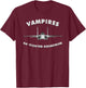 44th Fighter Squadron Vampires F-15 Eagle Jet Fighter T-Shirt - T-Shirt | Maroon