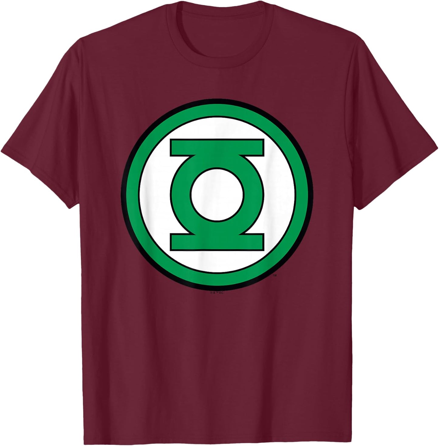 Green Lantern Large Logo T-Shirt - T-Shirt | Maroon