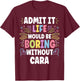 CARA Personalized Name Funny Cute Custom CARA Name T-Shirt - T-Shirt | Maroon
