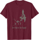 Occult Devil Satan Burning Church Death Antichrist Baphomet T-Shirt - T-Shirt | Maroon