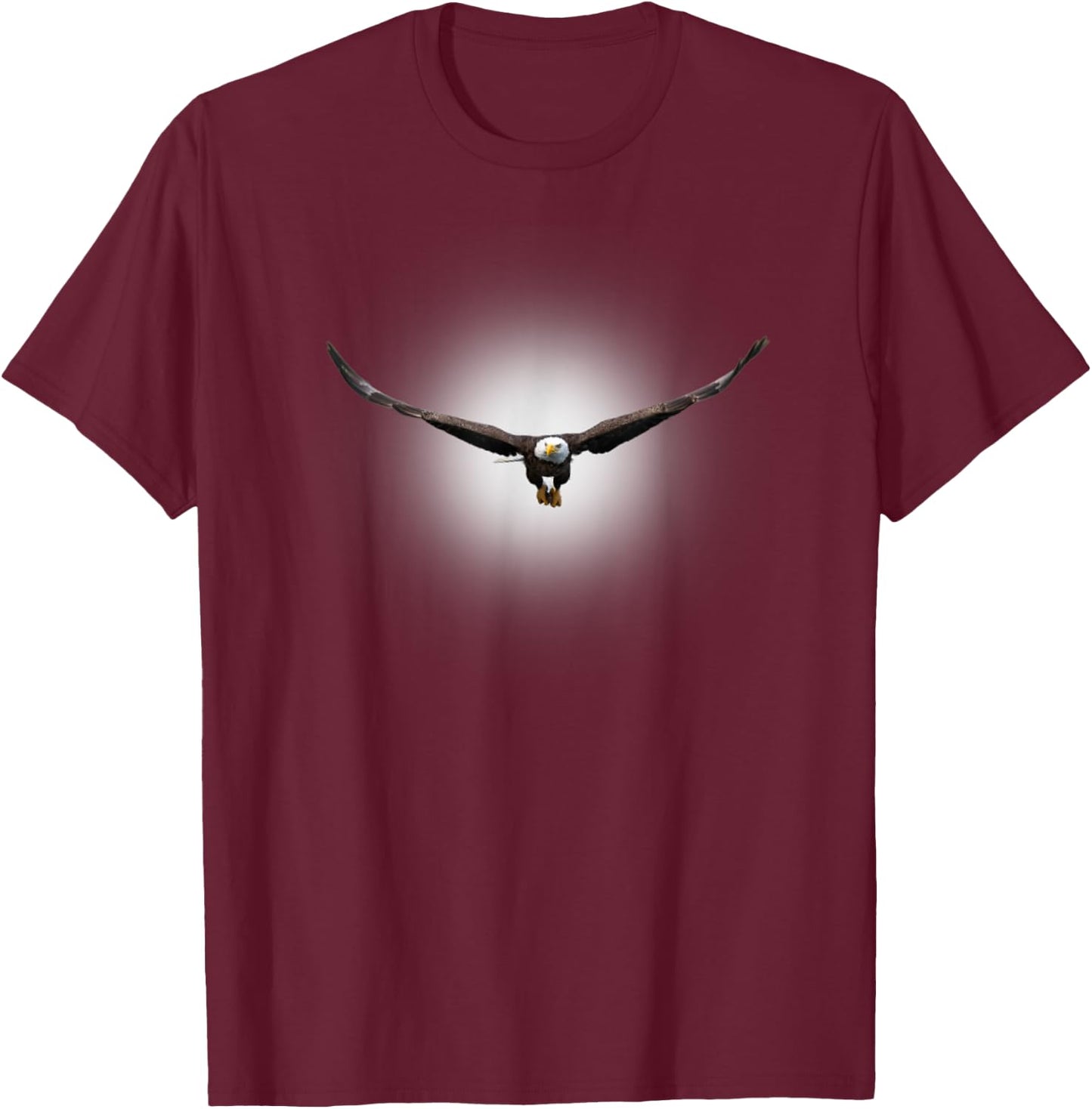 Cool Flying Bald Eagle Bird Animal Soaring in the Sky Eagle T-Shirt - T-Shirt | Maroon