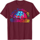 Cool Roller Skating Skate Girl 1970S Retro T-Shirt - T-Shirt | Maroon