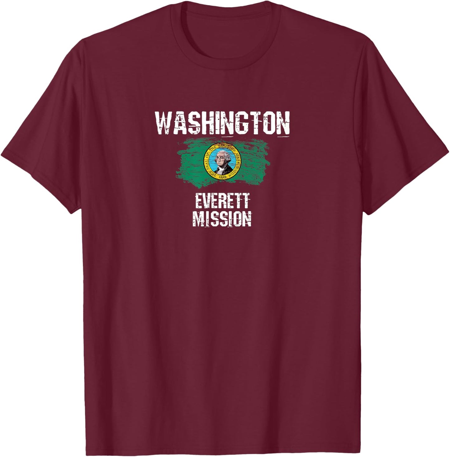 Washington Everett Mission T-Shirt - T-Shirt | Maroon