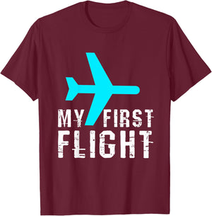 My First Flight T-Shirt - T-Shirt | Maroon