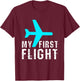 My First Flight T-Shirt - T-Shirt | Maroon