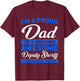Proud Dad Of A Deputy Sheriff Deputy Dad Deputy Sheriff T-Shirt - T-Shirt | Maroon