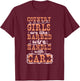 Country Girls Are Like Barbed Wire Handle With Care T-Shirt - T-Shirt | Maroon