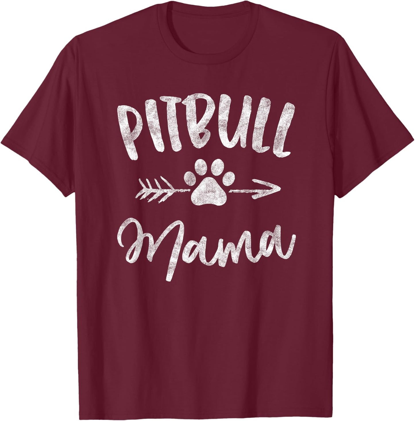 Pitbull Mama Shirt Pit bull Lover Owner Gifts Dog Pittie Mom T-Shirt - T-Shirt | Maroon