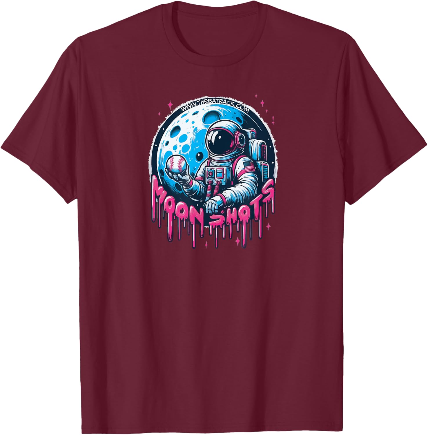 Baseball Moon Shots T-Shirt - T-Shirt | Maroon
