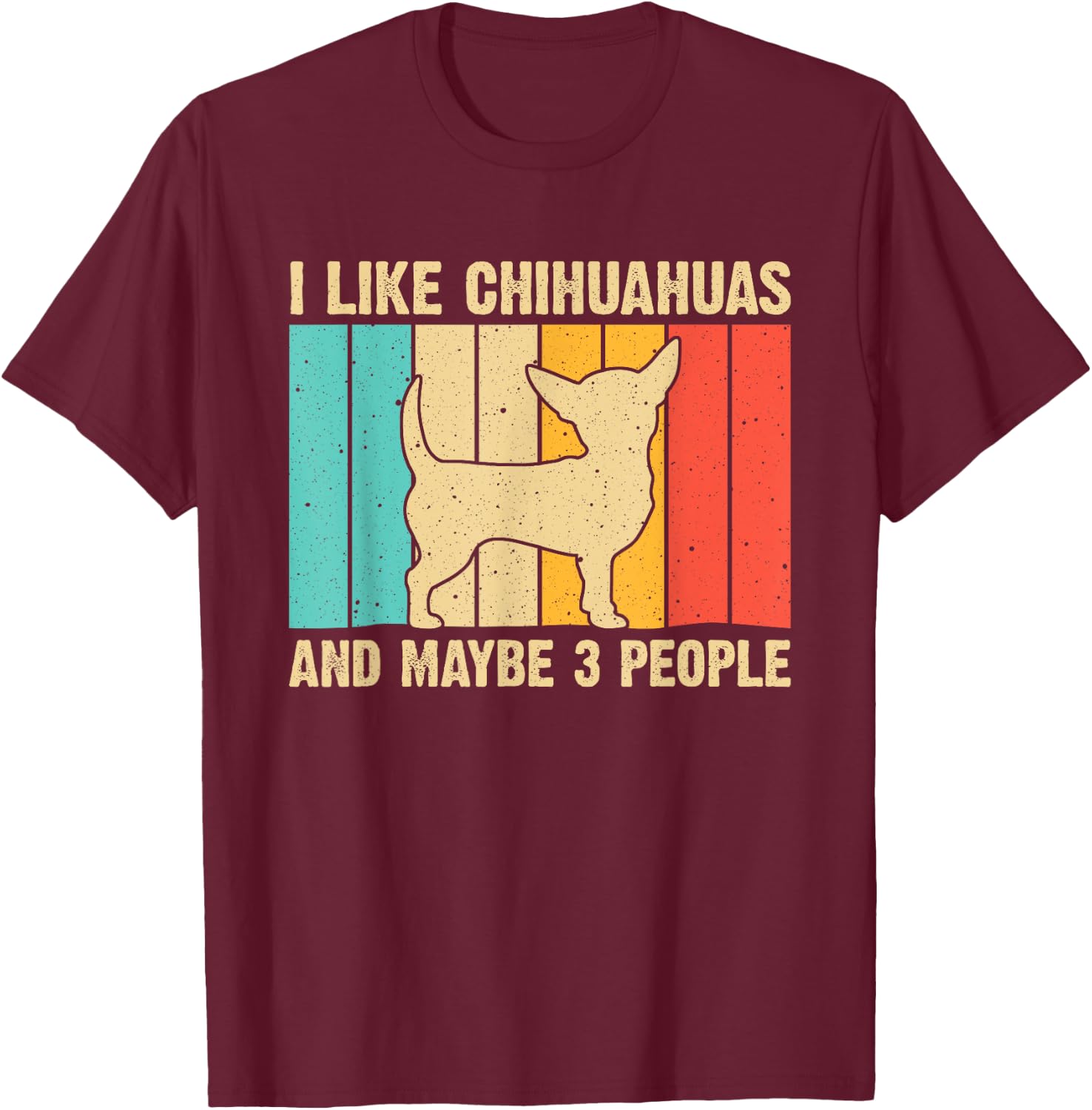 Cute Chihuahua Design Kids Men Pet Puppy Lovers T-Shirt - T-Shirt | Maroon