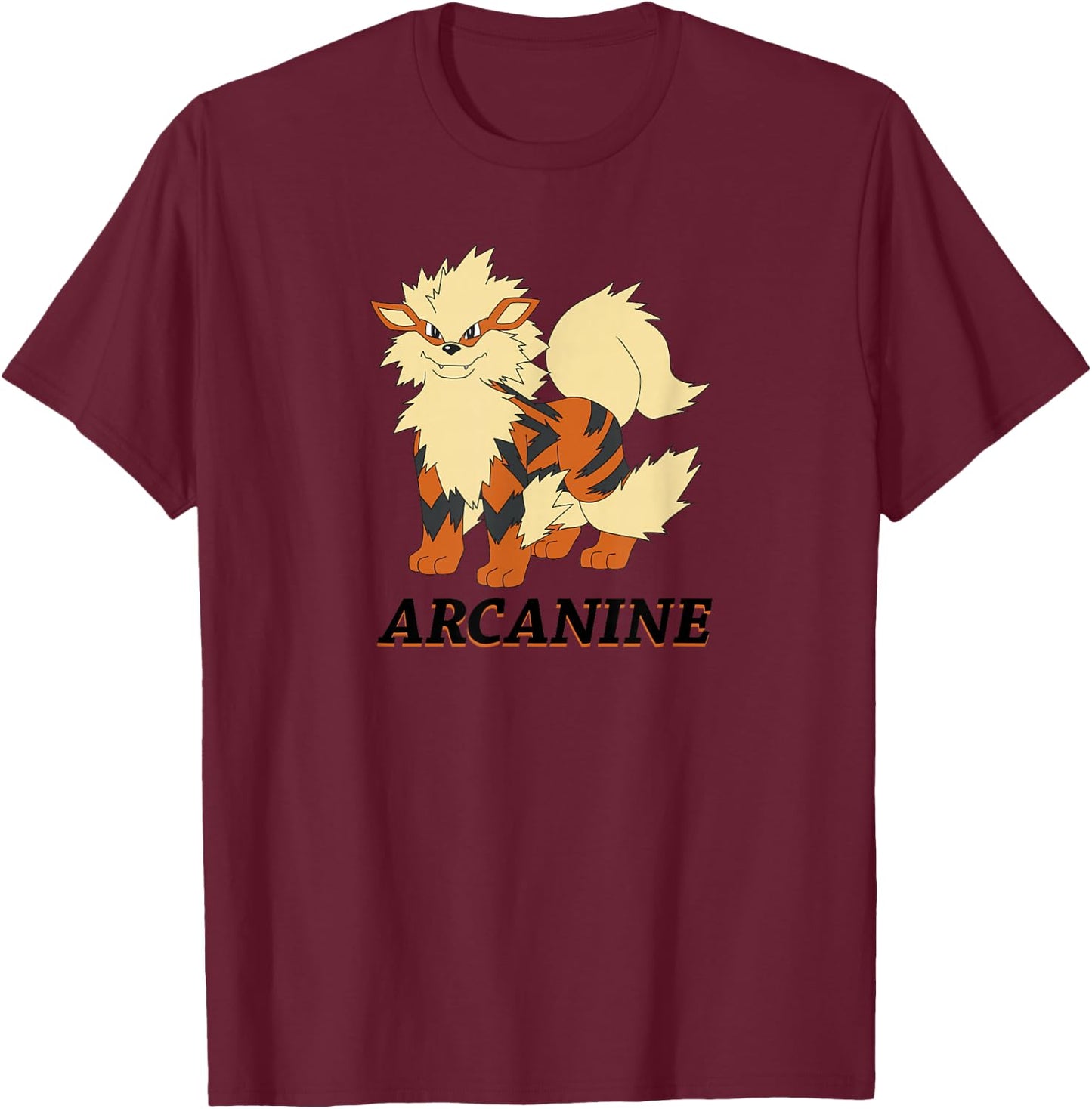 Pokemon Arcanine T-Shirt - T-Shirt | Maroon