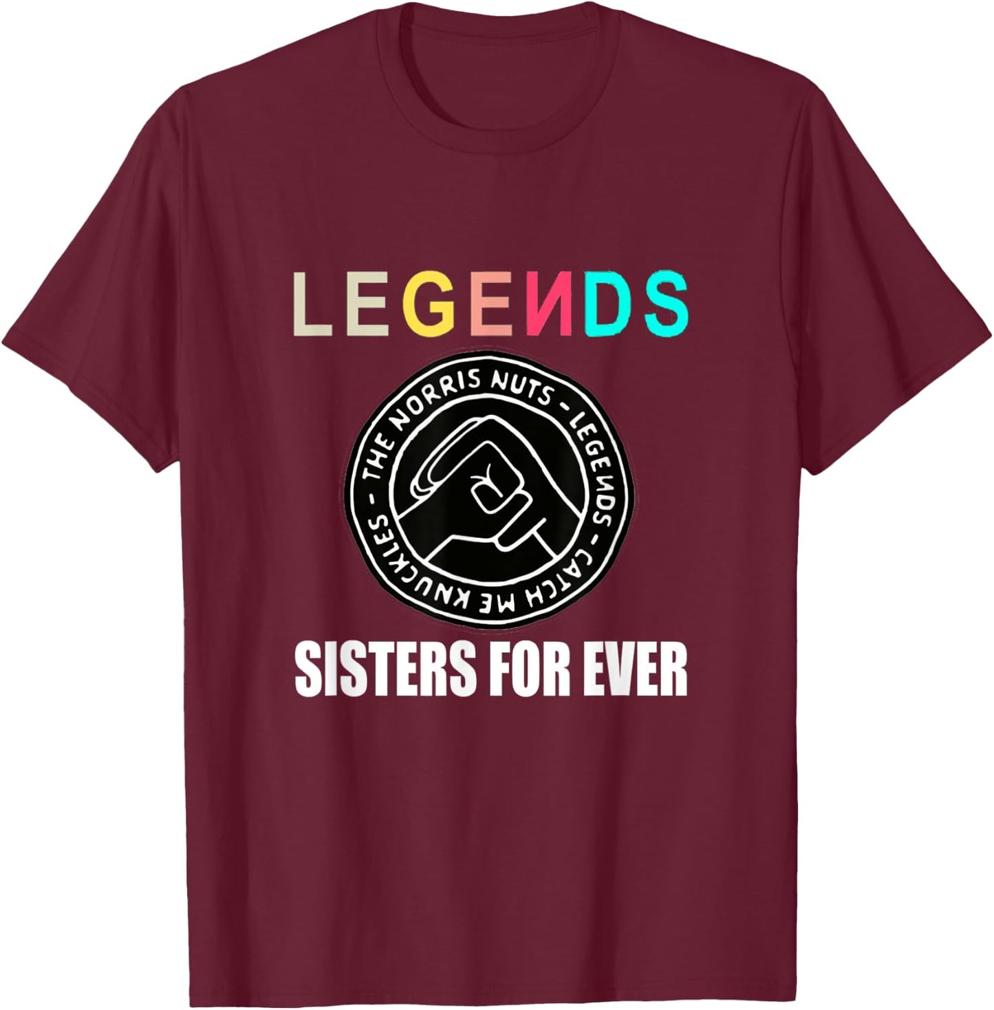 Norris Nuts Merch Norris Nuts Legends The Norris Nuts T-Shirt - T-Shirt | Maroon
