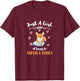Just A Girl Who Loves Corgis And Books T-Shirt - T-Shirt | Maroon