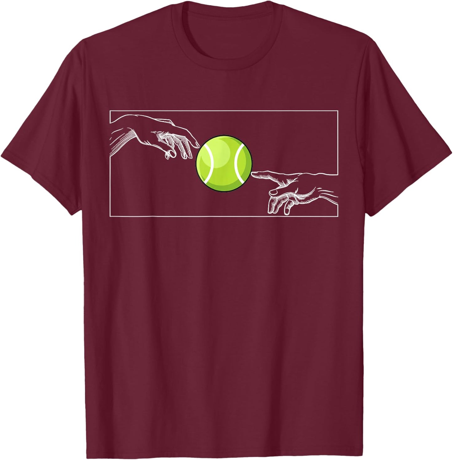 Tennis Ball for Tennis Players Tennis Player Tennis T-Shirt - T-Shirt | Maroon