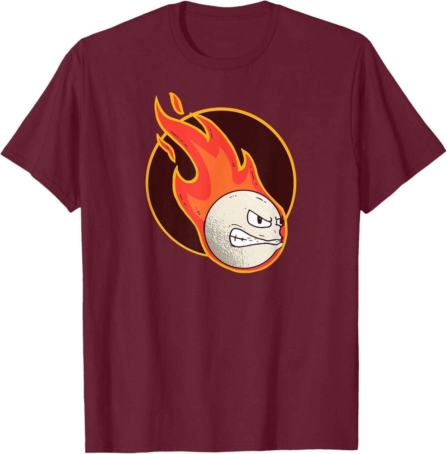 Dodgeball burning ball players beach Sports Dodgeball T-Shirt - T-Shirt | Maroon