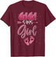 GIGI Says Girl Cute Family Gender Reveal 2026 Pregnancy T-Shirt - T-Shirt | Maroon