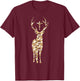 Hubert Hubertus Patron Saint of the Hunter Deer Camo Men Gift T-Shirt - T-Shirt | Maroon