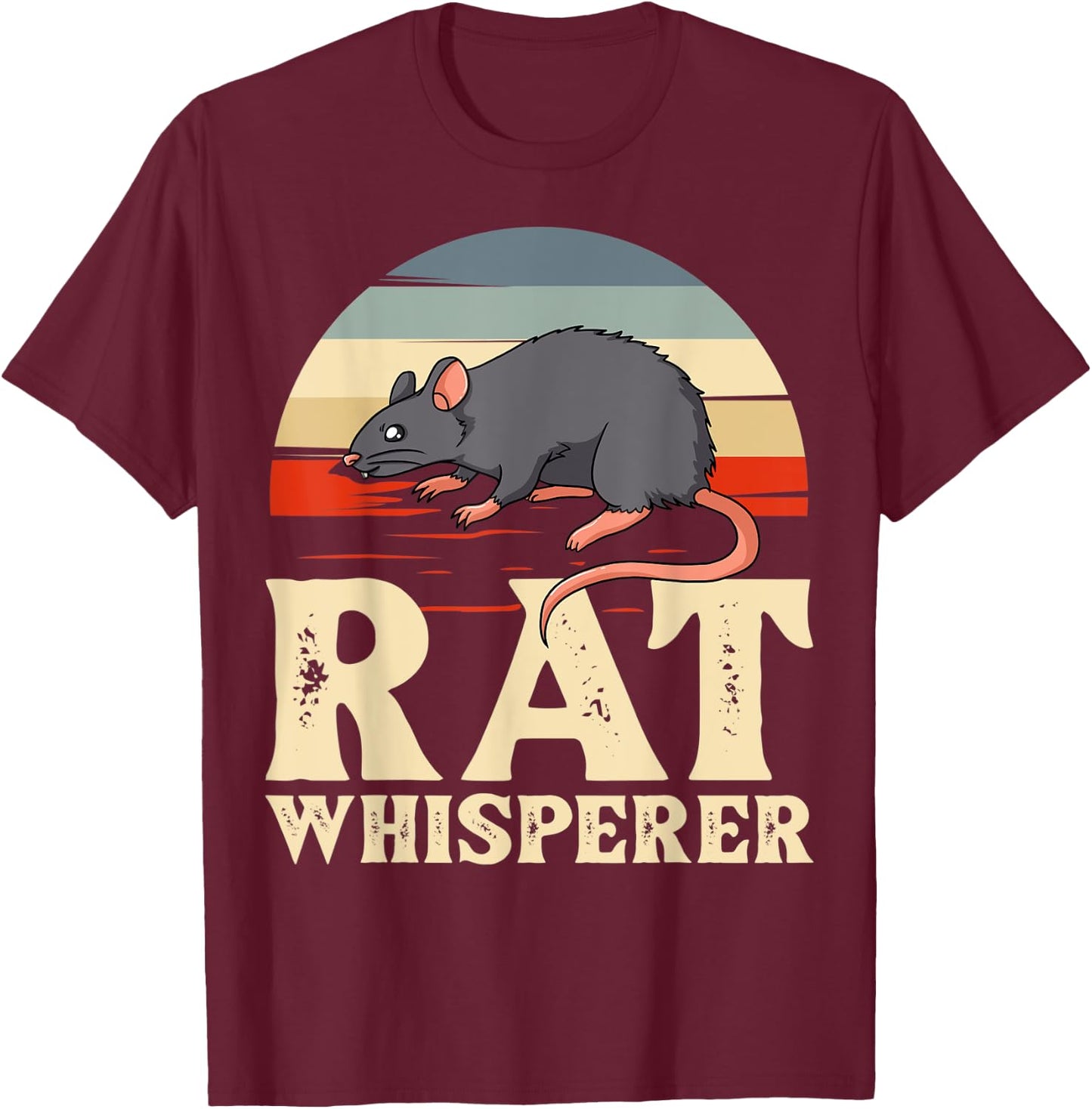 Rat Pet Fancy Rat King Habitat Mouse T-Shirt - T-Shirt | Maroon
