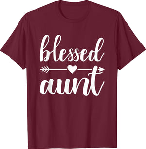 Blessed aunt T-Shirt - T-Shirt | Maroon