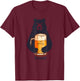 Bear, Beer, Beer Hug | IPA, Club T-Shirt - T-Shirt | Maroon