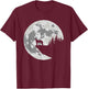 BORZOI Apparel And Moon Funny Halloween Costume T-Shirt - T-Shirt | Maroon