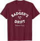 Badger's Drift Tourism Shirt T-Shirt - T-Shirt | Maroon