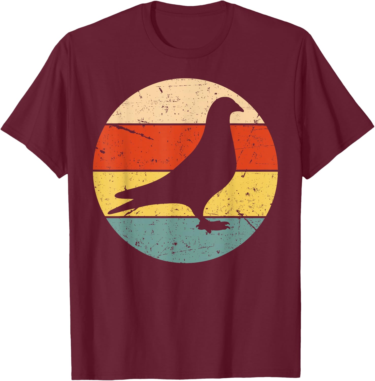 Cool Pigeon Women Pigeon Racing Homing Vintage 80s T-Shirt - T-Shirt | Maroon