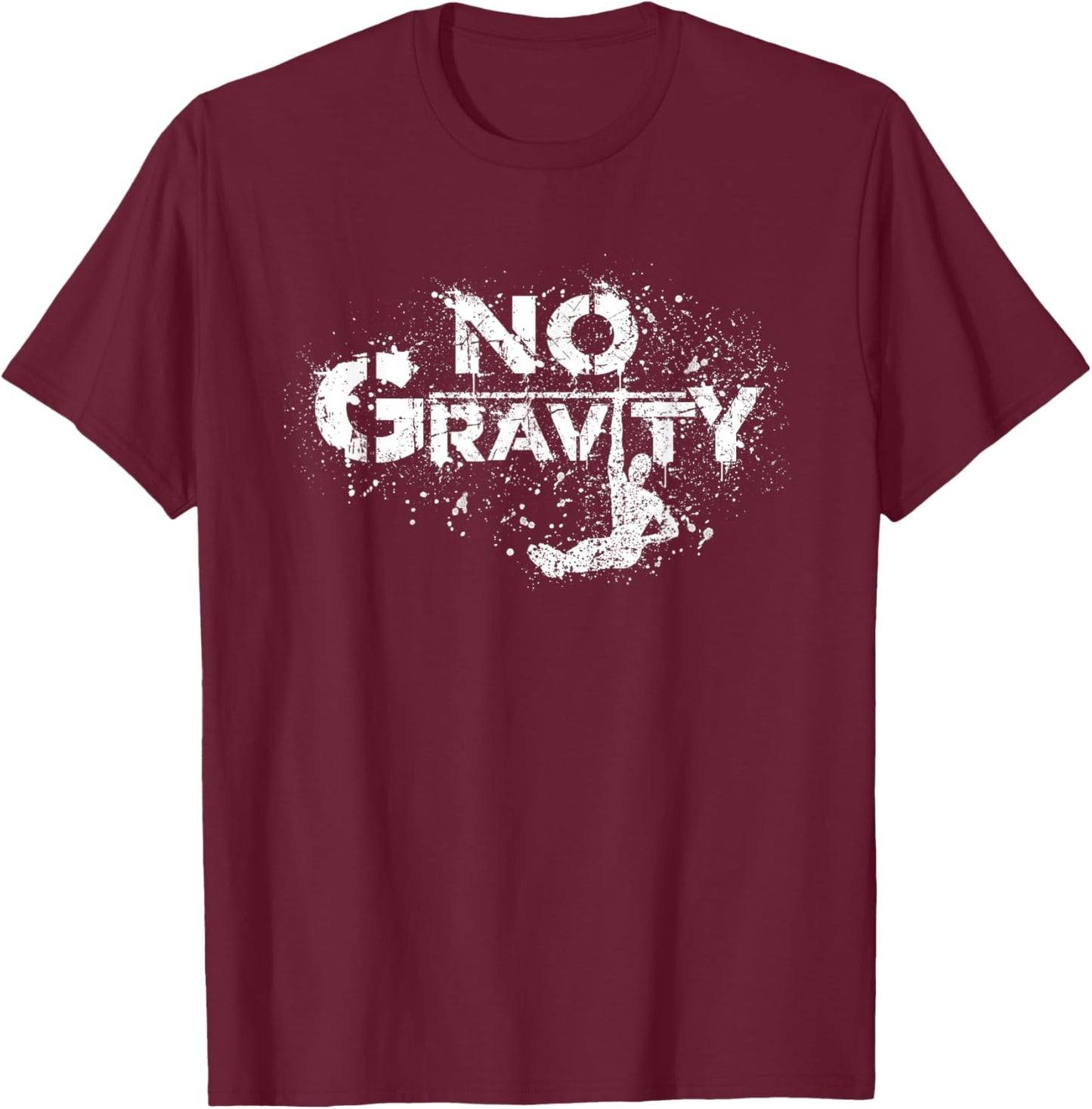No Gravity L-Sit Calisthenics Street Workout Training T-Shirt - T-Shirt | Maroon